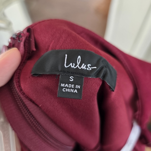 Lulu's Burgandy Prom Wedding Formal Bridesmaid Dress Sz Small - Picture 5 of 5